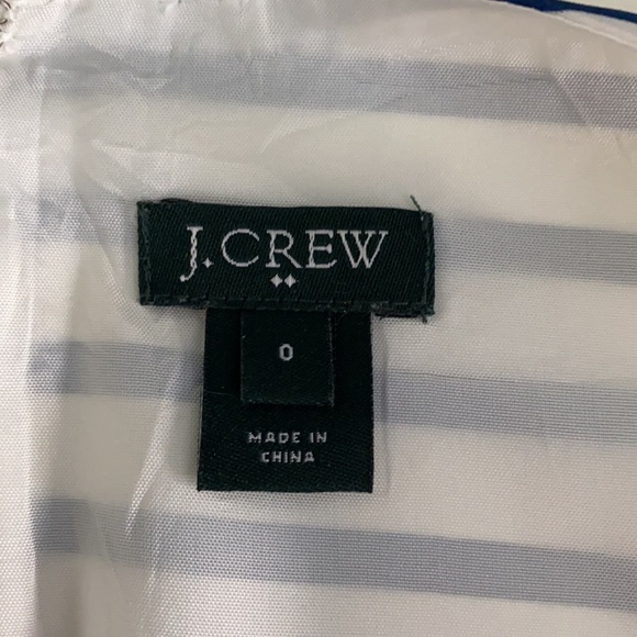 J. Crew Navy and White Striped Sleeveless Dress Size 0 - Picture 8 of 10